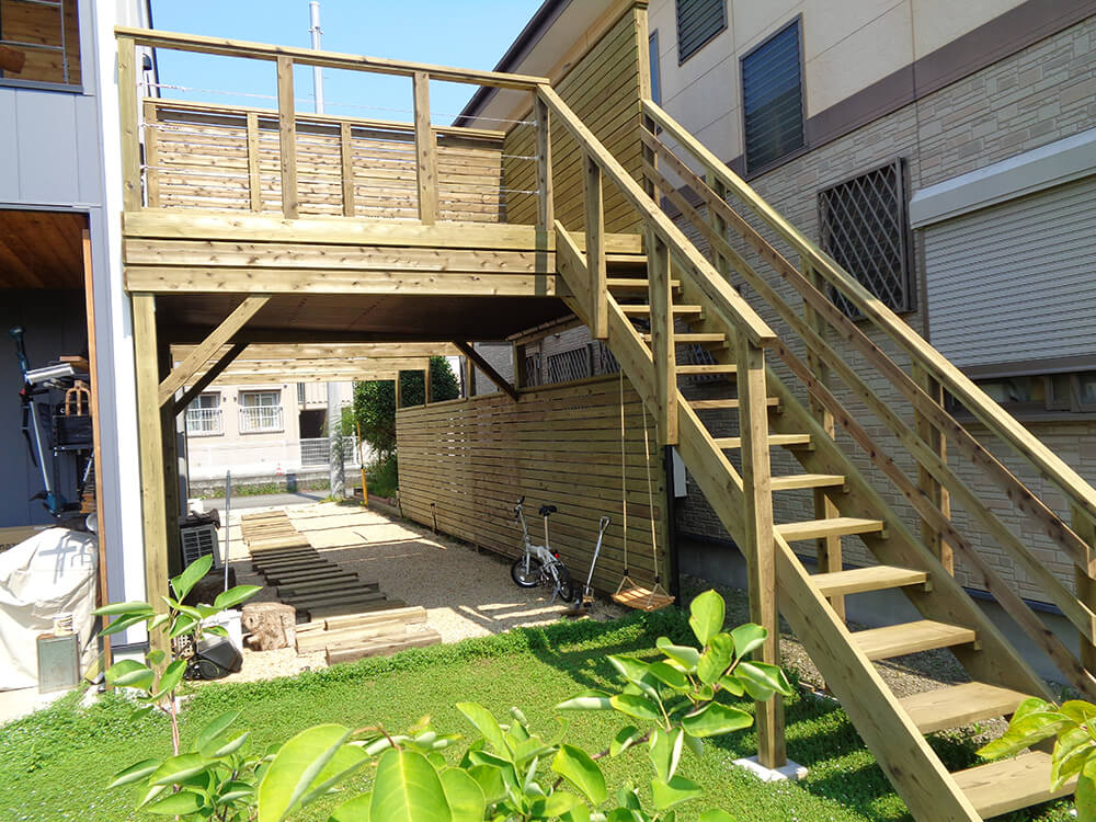 バルコニーウッドデッキ バルコニーウッドデッキ