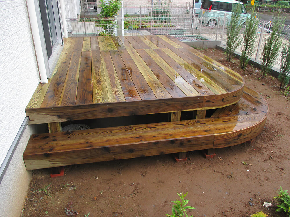 庭 ウッドデッキ 庭 ウッドデッキ