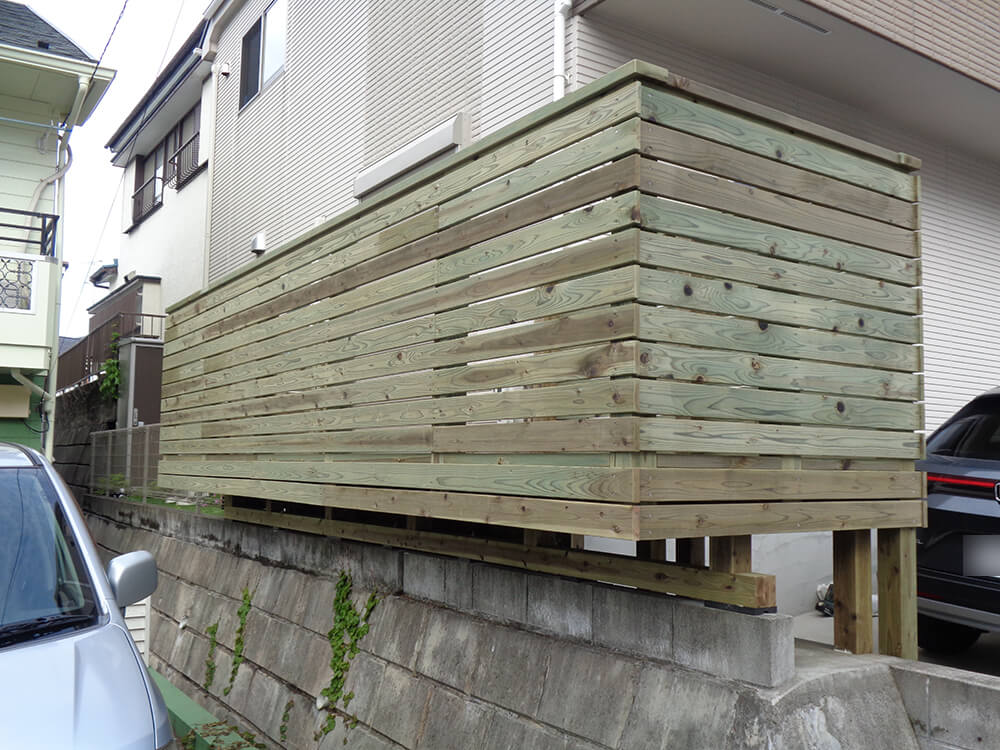 庭ウッドデッキ 庭ウッドデッキ