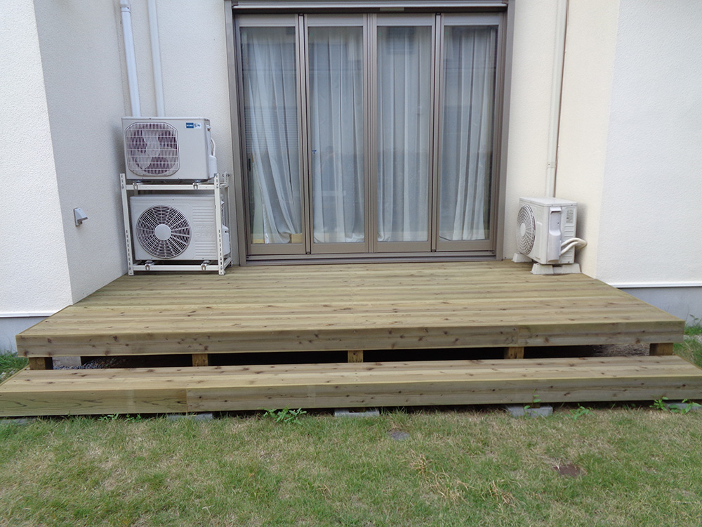 庭ウッドデッキ 庭ウッドデッキ