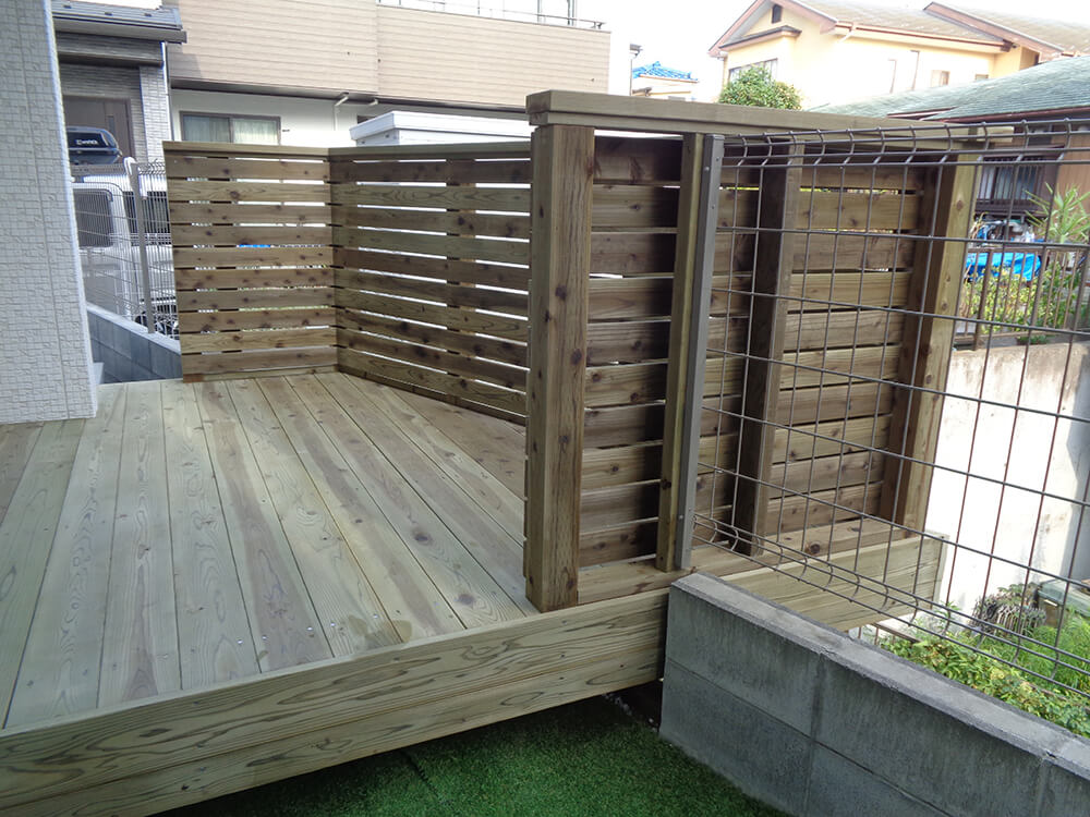 庭ウッドデッキ 庭ウッドデッキ