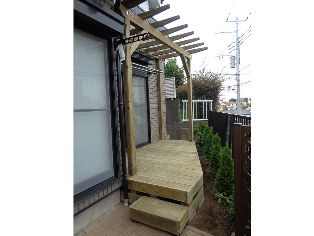 庭ウッドデッキ 庭ウッドデッキ